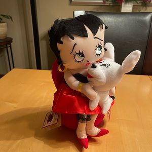 Betty Boop dancing and singing with her dog Bimbo